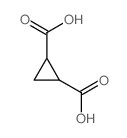 顺式-环丙烷-1,2-二羧酸 结构式