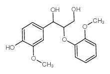 愈创木酚基甘油-β-愈创木基丙醚 结构式