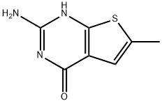 2-氨基-6-甲基噻吩并[2,3-D]嘧啶-4(1H)-酮 结构式