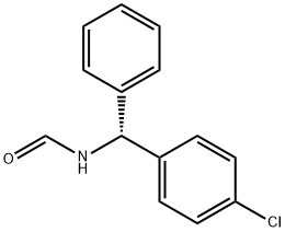 N-[(R)-α-(4-氯苯基)苄基]甲酰胺 结构式