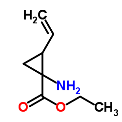 1-氨基-2-乙烯基-环丙羧酸乙酯 结构式