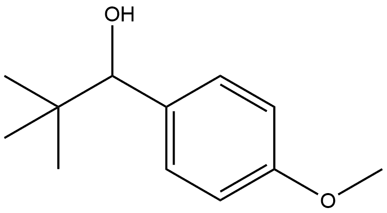 1-(4-甲氧基苯基)-2,2-二甲基丙-1-醇 结构式