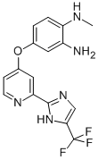 N1-甲基-4-[[2-[5-(三氟甲基)-1H-咪唑-2-基]-4-吡啶基]氧基]-1,2-苯二胺 结构式