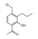 1-[4-(Chloromethyl)-2-hydroxy-3-propylphenyl]ethanone 结构式