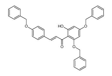 E-3-(4-BENZYLOXY)-1-(2.4-BISBENZYLOXY-6-HYDROXY)PHENYL)PROPENONE 结构式