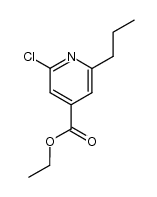 2-氯-6-丙基吡啶-4-羧酸乙酯 结构式