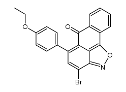 6H-Anthra[1,9-cd]isoxazol-6-one, 3-bromo-5-(4-ethoxyphenyl)- 结构式
