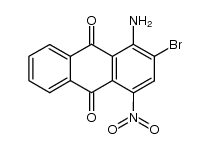 1-氨基-2-溴-4-硝基蒽醌 结构式