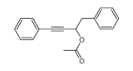 Benzeneethanol, α-(2-phenylethynyl)-, 1-acetate 结构式