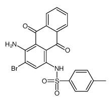 N-(4-氨基-3-溴-9,10-二氢-9,10-二氧代-1-蒽基)-4-甲基苯磺酰胺 结构式
