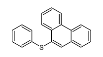 Phenanthrene, 9-(phenylthio)- 结构式