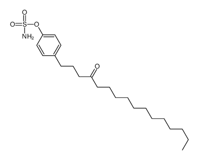 Sulfamic acid, 4-(4-oxohexadecyl)phenyl ester 结构式