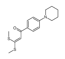 2-Propen-1-one, 3,3-bis(methylthio)-1-[4-(1-piperidinyl)phenyl]- 结构式