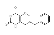 2H-Pyrimido[4,5-e]-1,3-oxazine-6,8(5H,7H)-dione,3,4-dihydro-3-(phenylmethyl)- 结构式