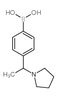 4-(1-吡咯烷乙基)苯硼酸 结构式
