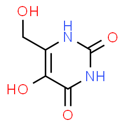 6-(羟甲基)-5-羟基尿嘧啶 结构式