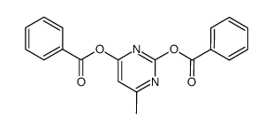 2,4-Pyrimidinediol, 6-methyl-, 2,4-dibenzoate 结构式