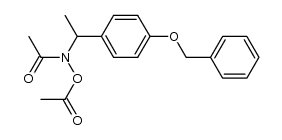 Acetamide, N-(acetyloxy)-N-[1-[4-(phenylmethoxy)phenyl]ethyl]- 结构式