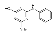 2-amino-6-anilino-1H-1,3,5-triazin-4-one 结构式