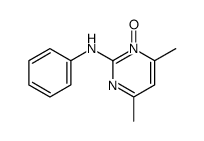 4,6-二甲基-N-苯基-2-嘧啶胺-1-氧化物 结构式
