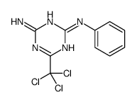 N2-苯基-6-(三氯甲基)-1,3,5-三嗪-2,4-二胺 结构式