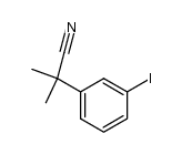 2-(3-碘苯基)-2-甲基丙腈 结构式