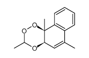(4aR,10bS)-3,6,10b-trimethyl-4a,10b-dihydronaphtho[2,1-e][1,2,4]trioxine 结构式