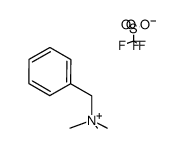 N,N,N-三甲基-1-苯基甲铵三氟甲磺酸盐 结构式