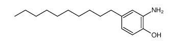 2-氨基-4-癸基苯酚 结构式