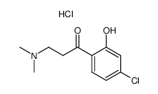 1-(4-氯-2-羟基苯基)-3-(二甲氨基)丙-1-酮盐酸盐 结构式