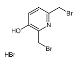 2,6-双(溴甲基)吡啶-3-ol氢溴酸盐 结构式