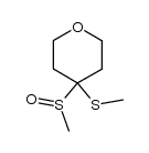 4-methylsulfinyl-4-methylthiotetrahydro-4-pyrane 结构式
