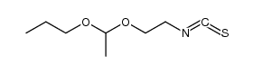 acetaldehyde propyl 2-isothiocyanatoethyl acetal 结构式