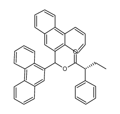 di(9-phenanthryl)methyl (R)-2-phenylbutanoate 结构式