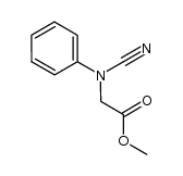 methyl N-cyano-N-phenylaminoacetate 结构式