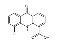 9-氧代-5-氯吖啶-4-羧酸 结构式