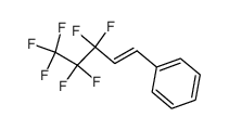 (E)-3,3,4,4,5,5,5-七氟-1-苯基-1-戊烯 结构式