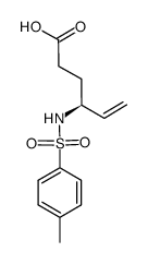 (S)-4-((4-methylphenyl)sulfonamido)hex-5-enoic acid 结构式