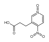 3-(4-硝基-1-氧代-[3]吡啶基)-丙酸 结构式