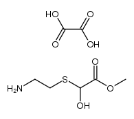 (2-amino-ethylsulfanyl)-hydroxy-acetic acid methyl ester, oxalate (2:1) 结构式