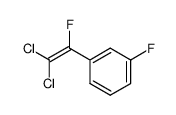m-(2,2-dichloro-1-fluoroethenyl)fluorobenzene 结构式