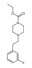 4-[2-(3-氟苯基)乙基]哌嗪-1-羧酸乙酯 结构式