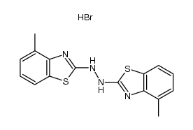 2,2'-肼基双(4-甲基苯并噻唑)氢溴酸盐 结构式