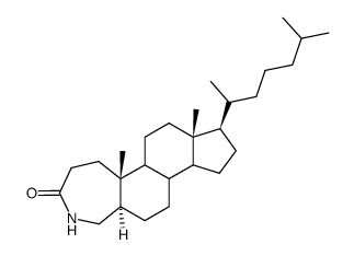 4-Aza-A-homo-5α-cholestan-3-on 结构式