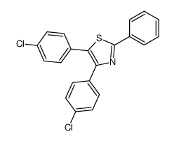 4,5-双(4-氯苯基)-2-苯基噻唑 结构式
