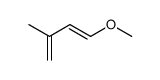 trans-1-methoxy-3-methyl-1,3-butadiene 结构式
