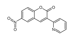 6-硝基-3-(吡啶-2-基)-2H-色烯-2-酮 结构式