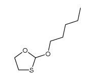 2-戊氧基-1,3-氧硫杂环戊烷 结构式