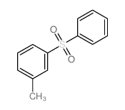 1-甲基-3-(苯磺酰基)苯 结构式