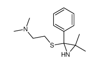 Ethanamine, 2-[(3,3-dimethyl-2-phenyl-2-aziridinyl)thio]-N,N-dimethyl- 结构式
